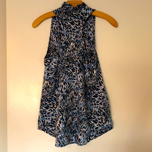 Blue Leopard Print Top - Picture 2 of 2